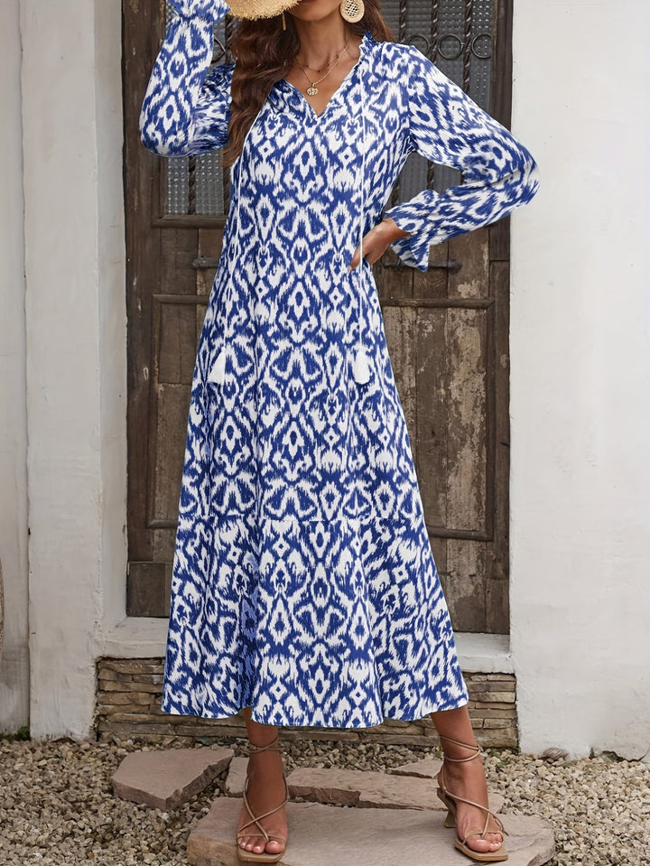 PAMELA | Tassel Trim Travel Dress
