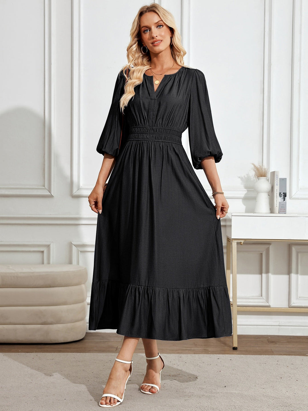 GAIL | Tiered Pocket Maxi Dress