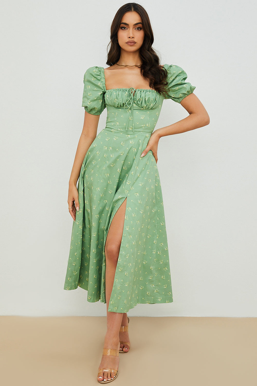 Aviana - Bloom Puff Sleeve Dress
