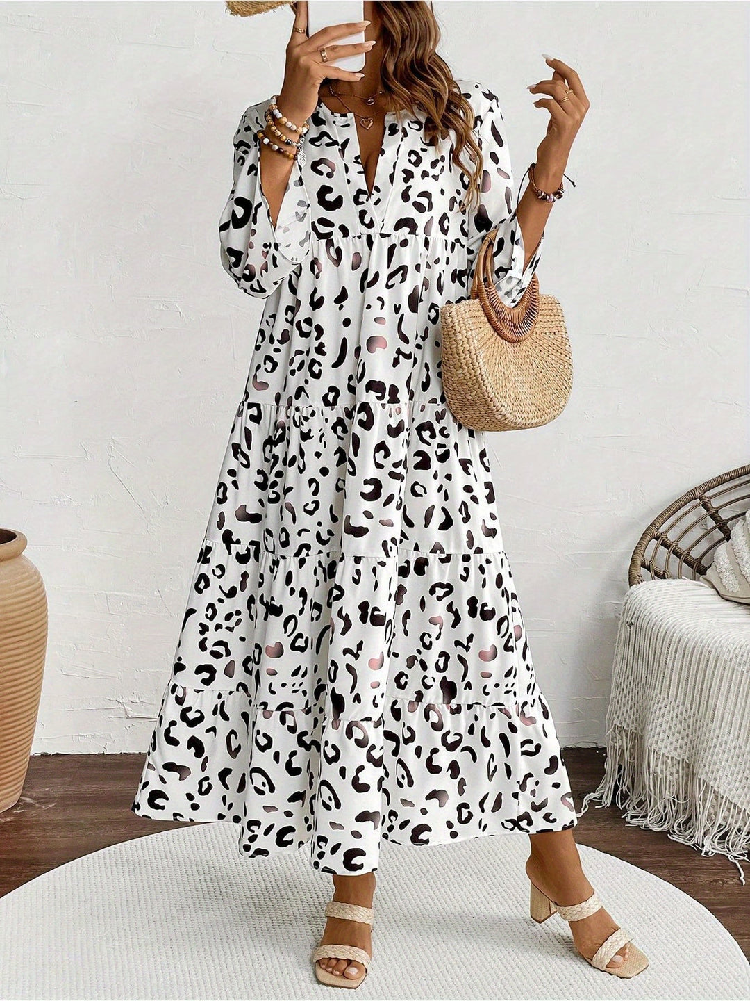 WANDA | Vacation Long Sleeve Dress