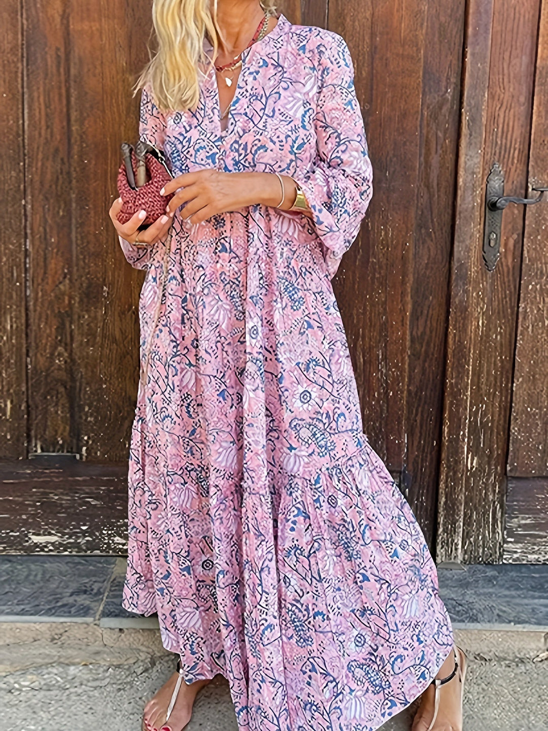 EILEEN | V-Neck Loose Long Dress