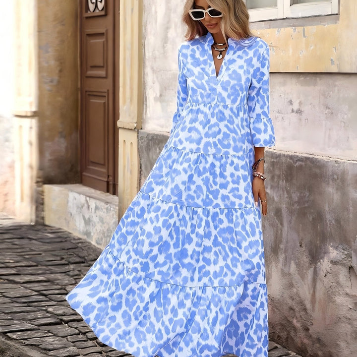 JENNIFER | Printed Long Sleeve Dress