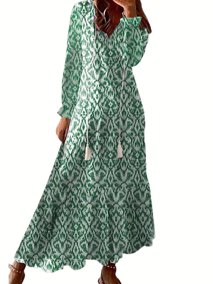 PAMELA | Tassel Trim Travel Dress