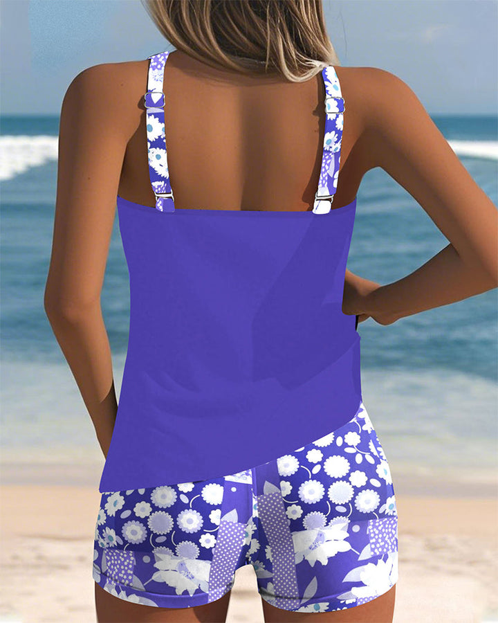 Colette | Supportive Swim Set with Boxer Bottoms