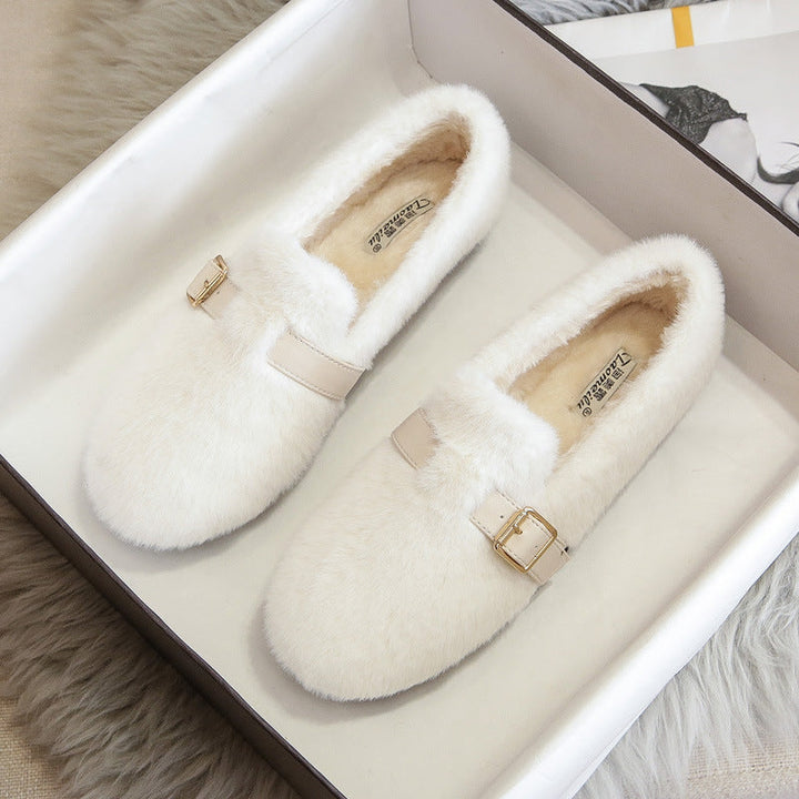 CLAUDIA | Ultra Comfortable Faux Fur Loafers