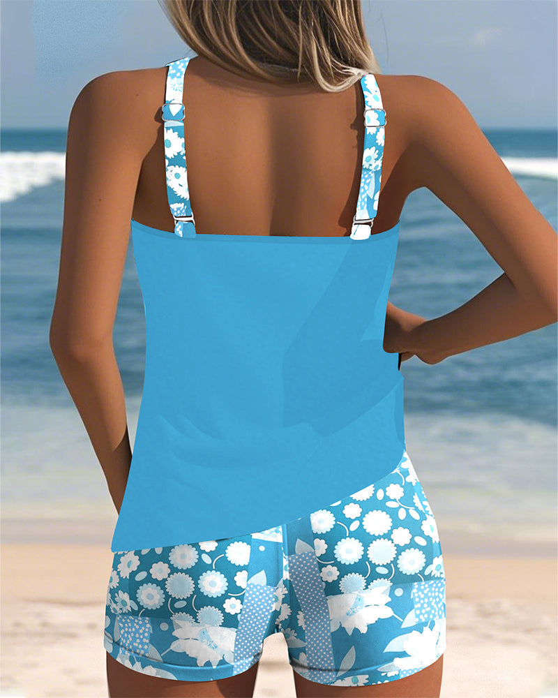 Colette | Supportive Swim Set with Boxer Bottoms
