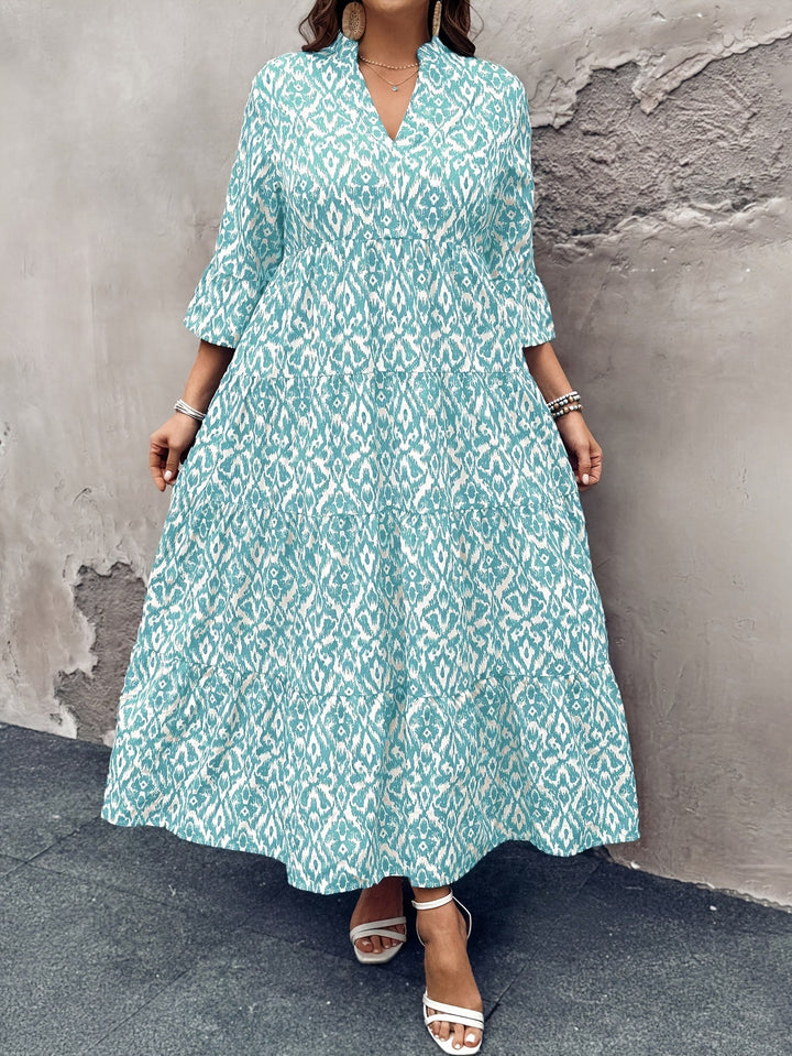 TERESA | Bell Sleeve Printed Dress