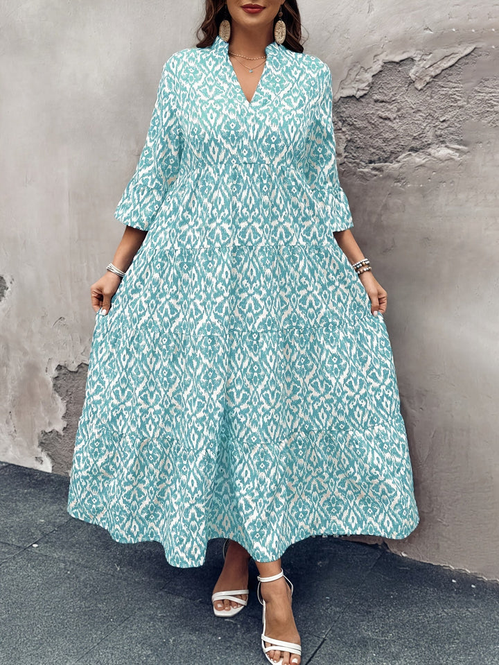 TERESA | Bell Sleeve Printed Dress