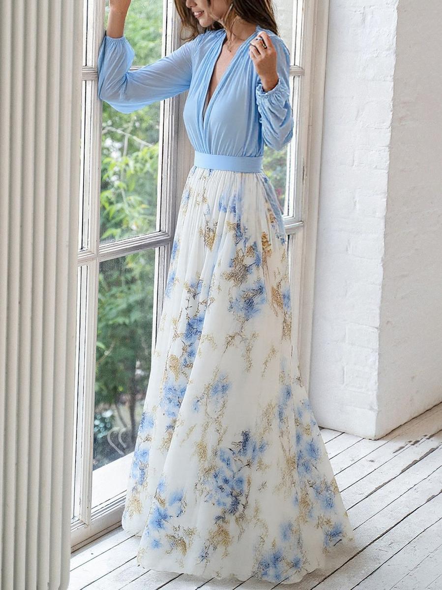 Abigail™ - Maxi Dress with Dazzling Floral Print