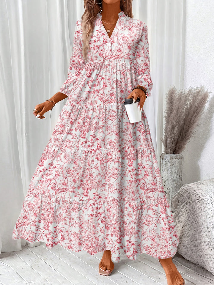 PEGGY | Tiered Floral Cap Sleeve Dress