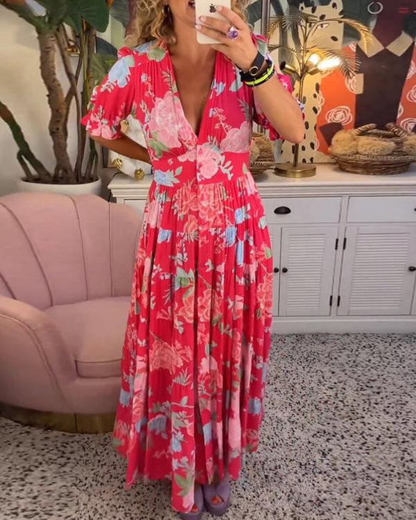 Floriana - Vibrant Floral Dress