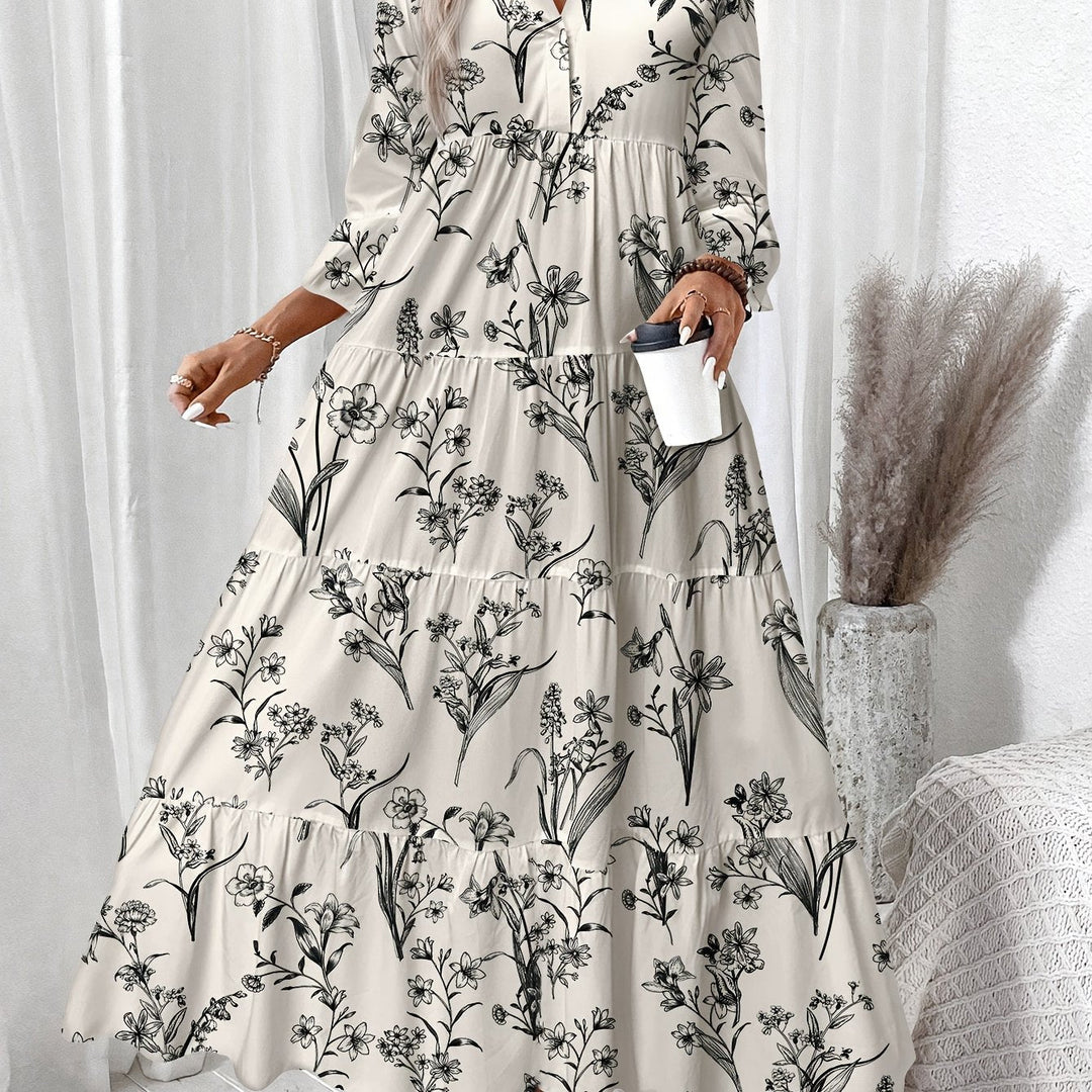 PEGGY | Tiered Floral Cap Sleeve Dress
