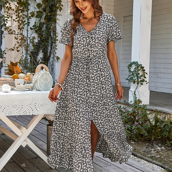 JULIE | Flowy Floral Beach Dress