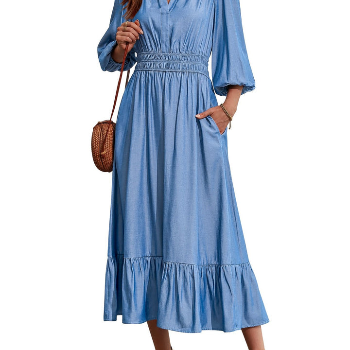 GAIL | Tiered Pocket Maxi Dress