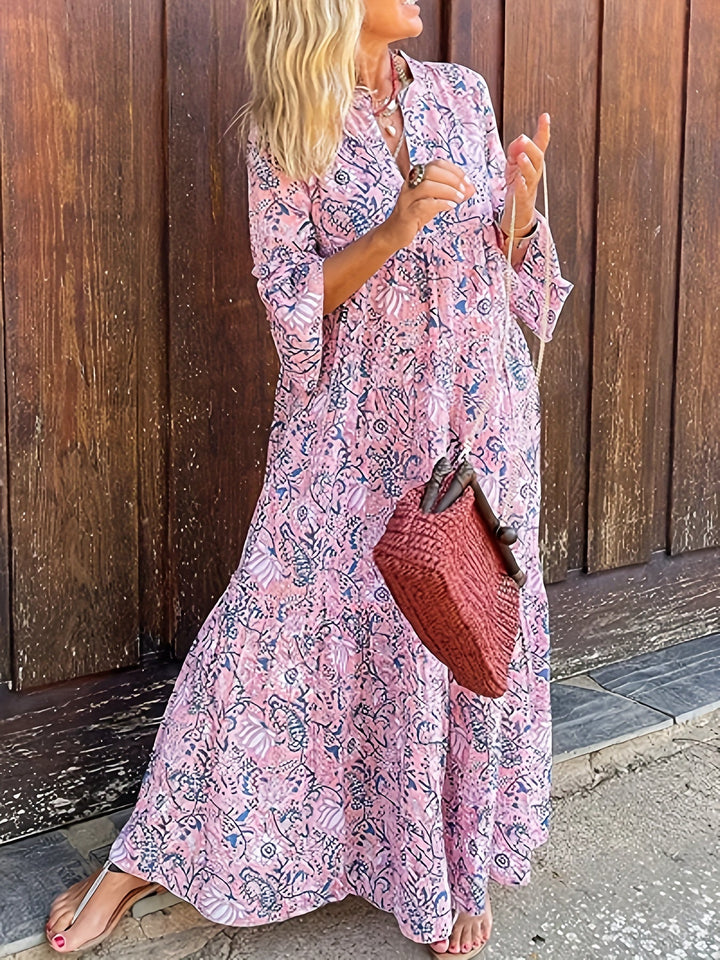 EILEEN | V-Neck Loose Long Dress