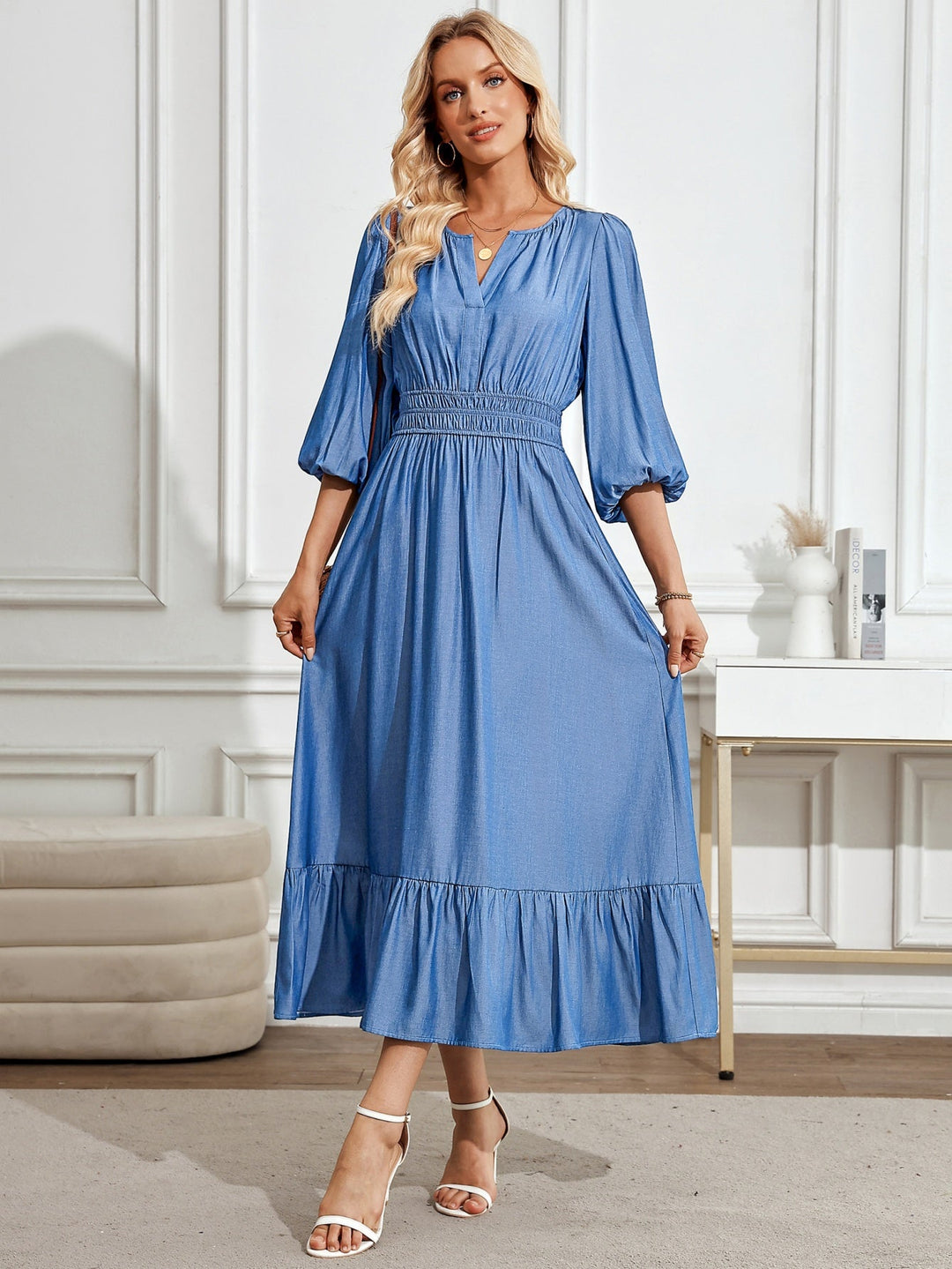 GAIL | Tiered Pocket Maxi Dress