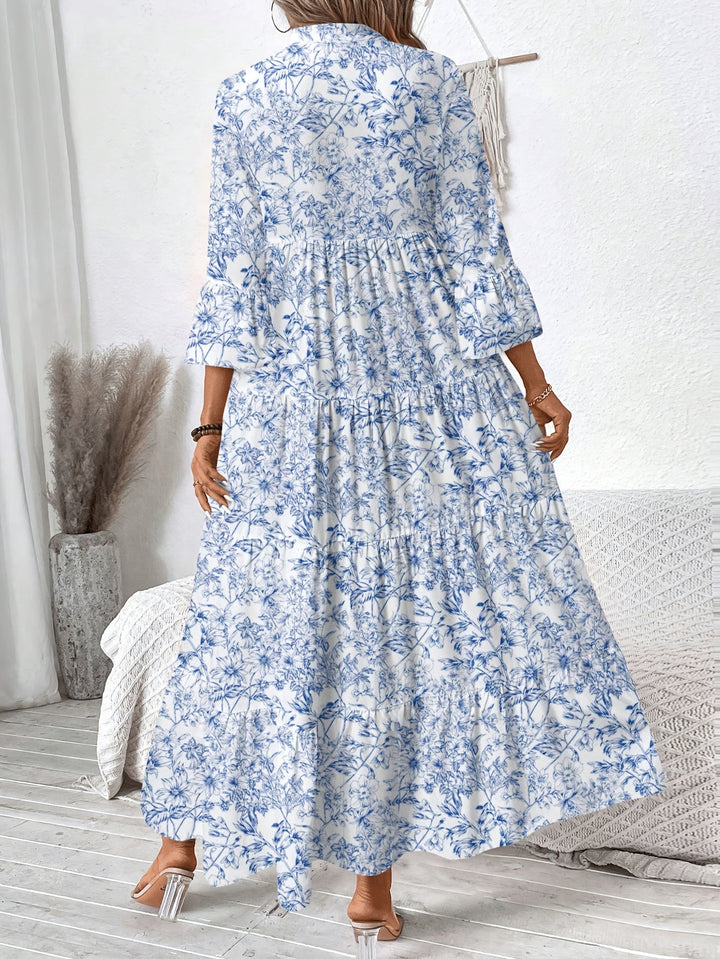 PEGGY | Tiered Floral Cap Sleeve Dress
