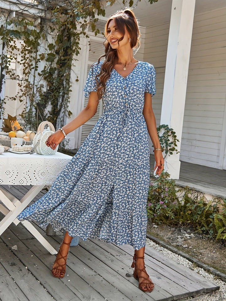 JULIE | Flowy Floral Beach Dress