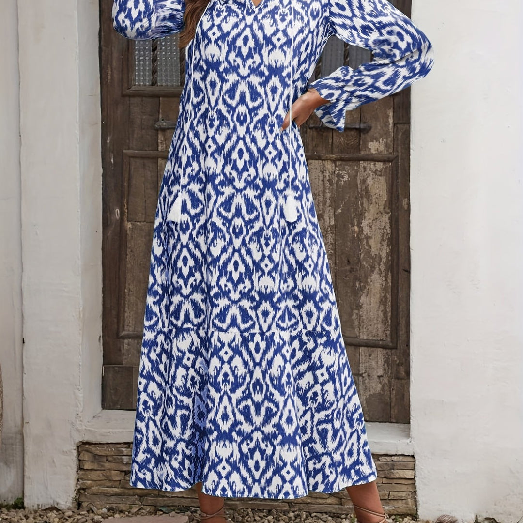PAMELA | Tassel Trim Travel Dress