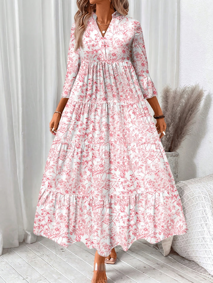 PEGGY | Tiered Floral Cap Sleeve Dress