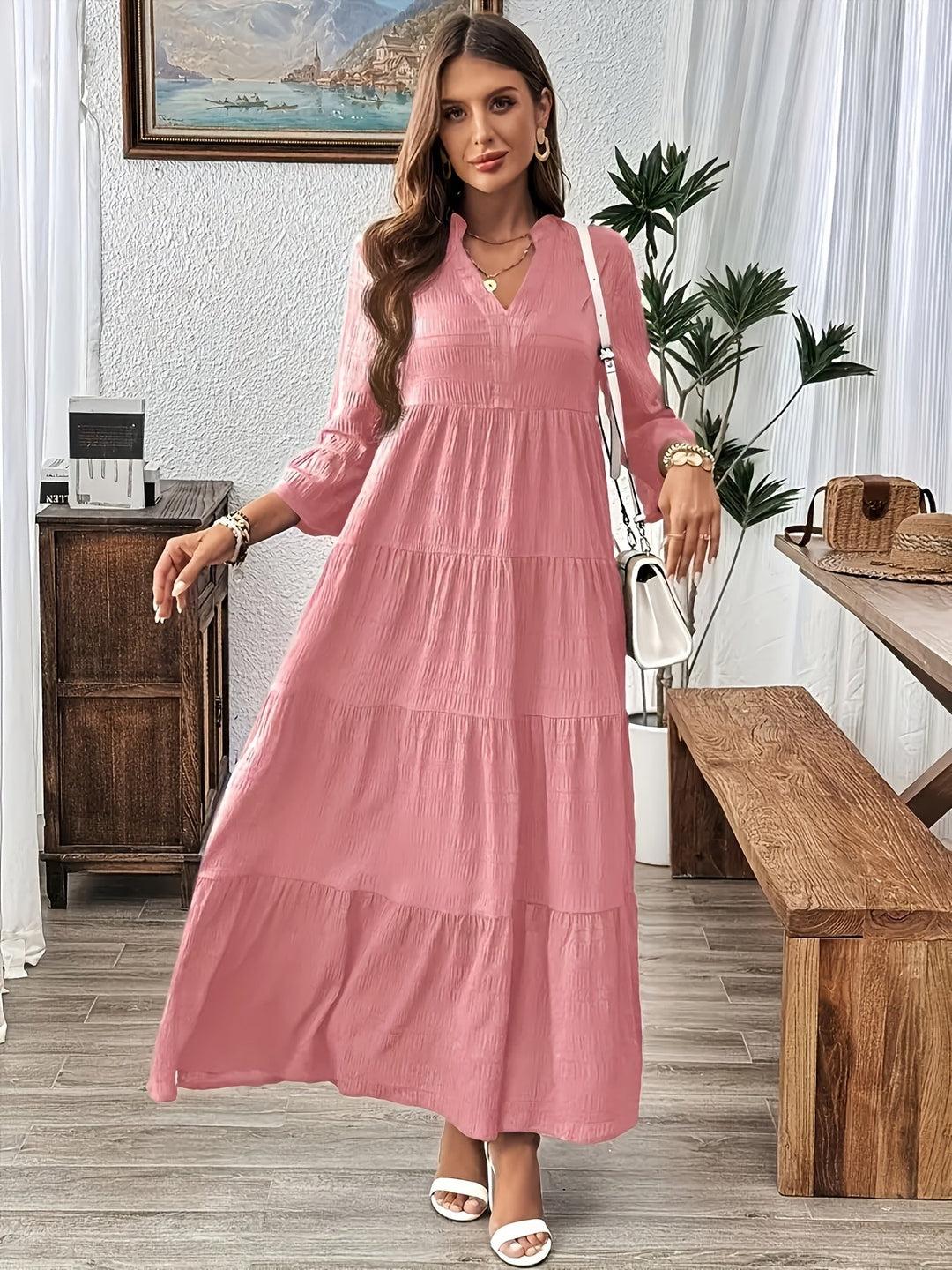NORMA | A-Line Flared Sleeve Maxi