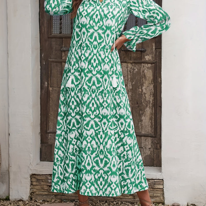 PAMELA | Tassel Trim Travel Dress