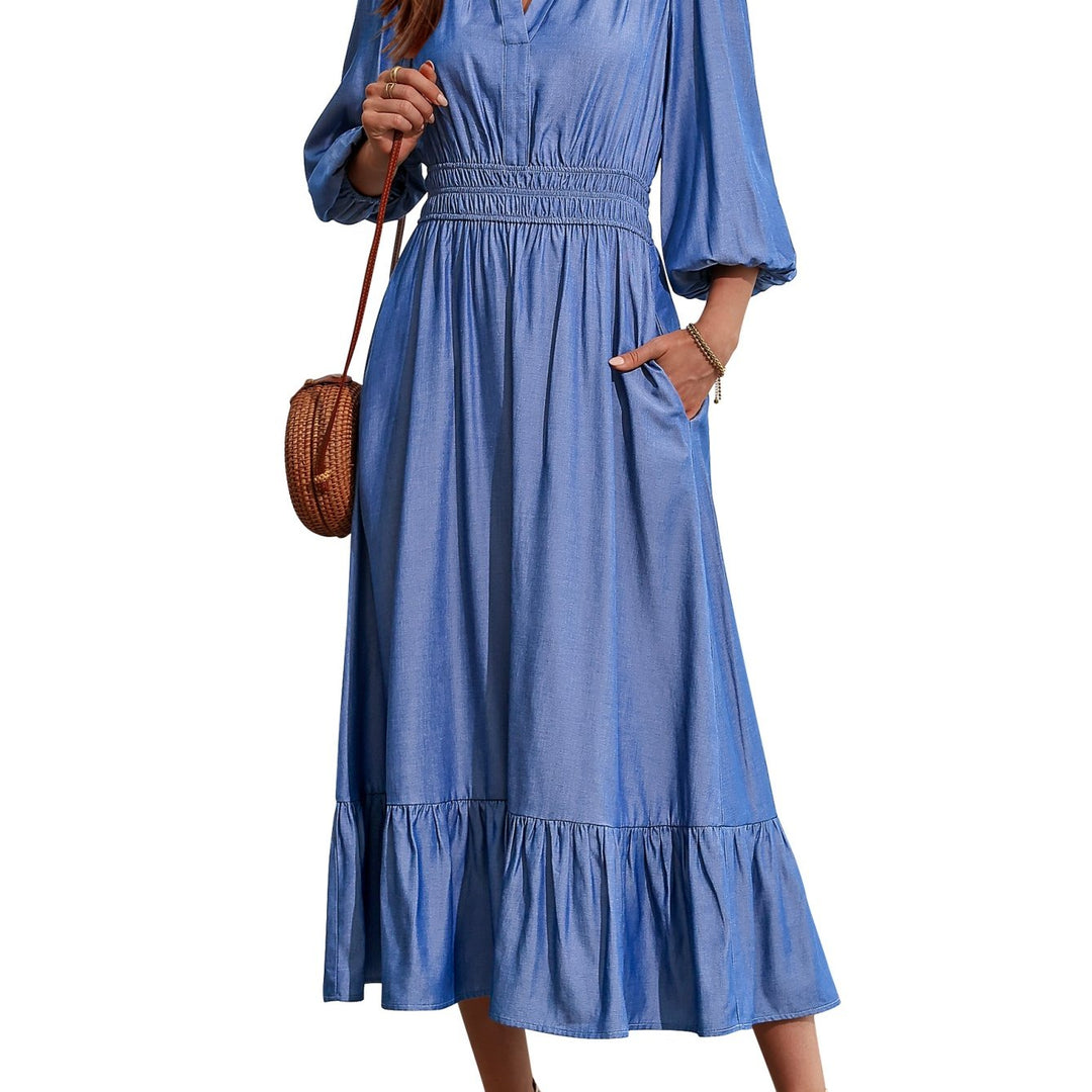 GAIL | Tiered Pocket Maxi Dress