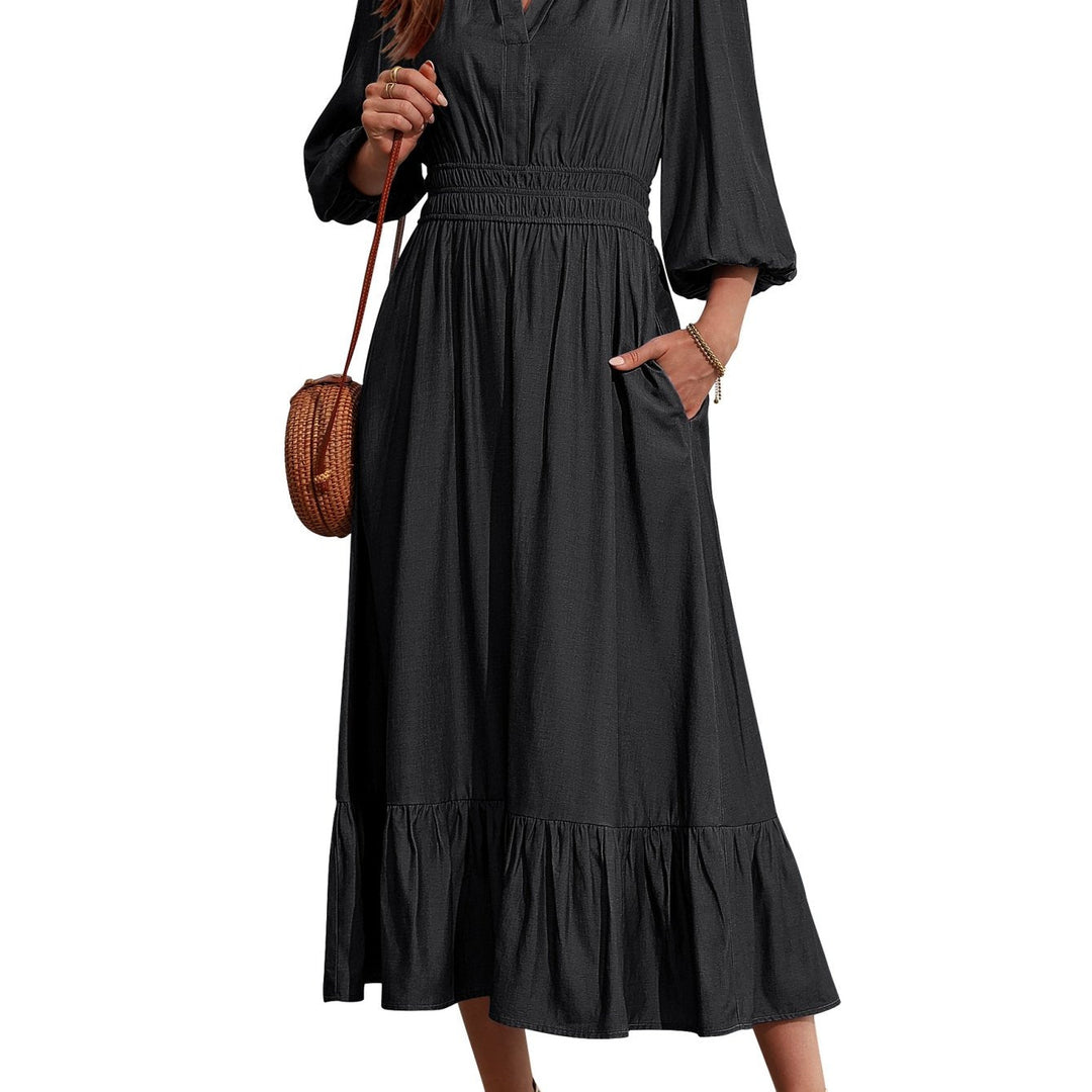 GAIL | Tiered Pocket Maxi Dress
