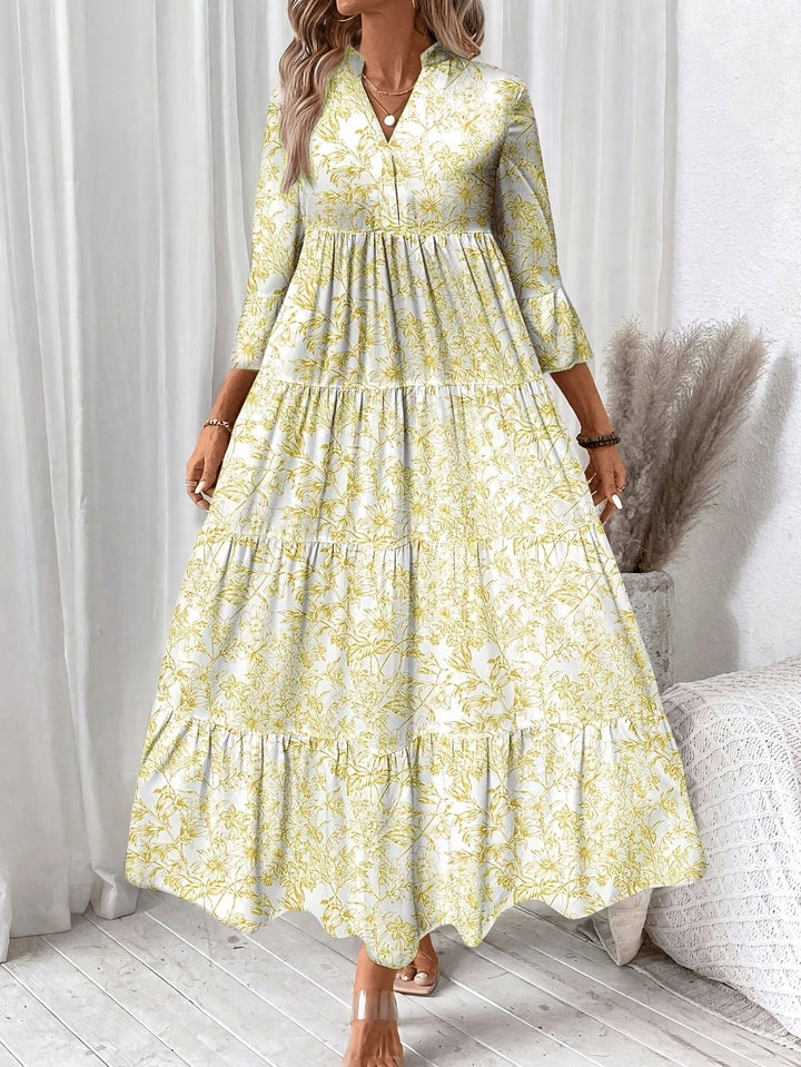 PEGGY | Tiered Floral Cap Sleeve Dress