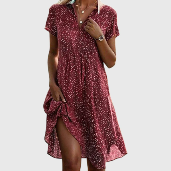 Noa - Short Sleeve Midi Dress