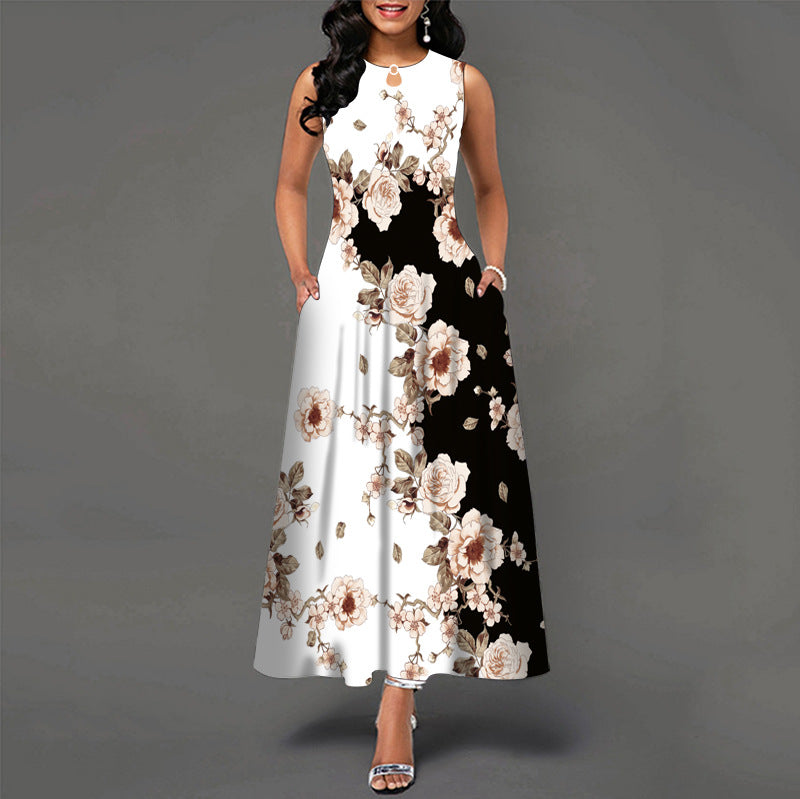 Bianca™ - Casual Sleeveless Dress with Flared Skirt