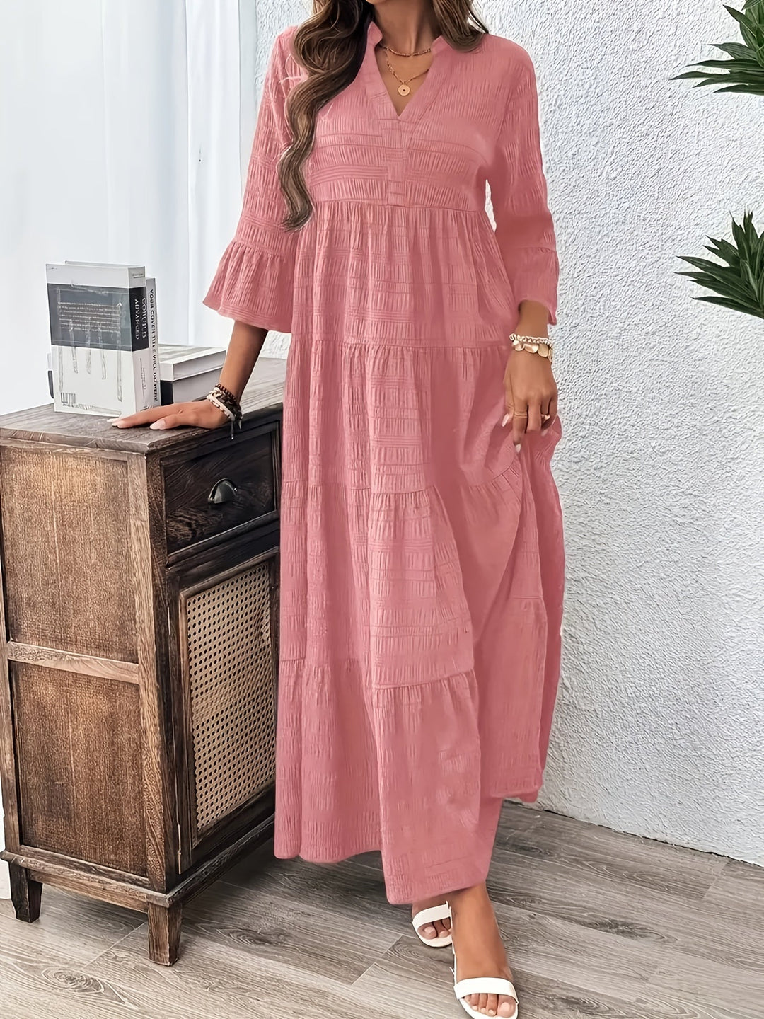 NORMA | A-Line Flared Sleeve Maxi
