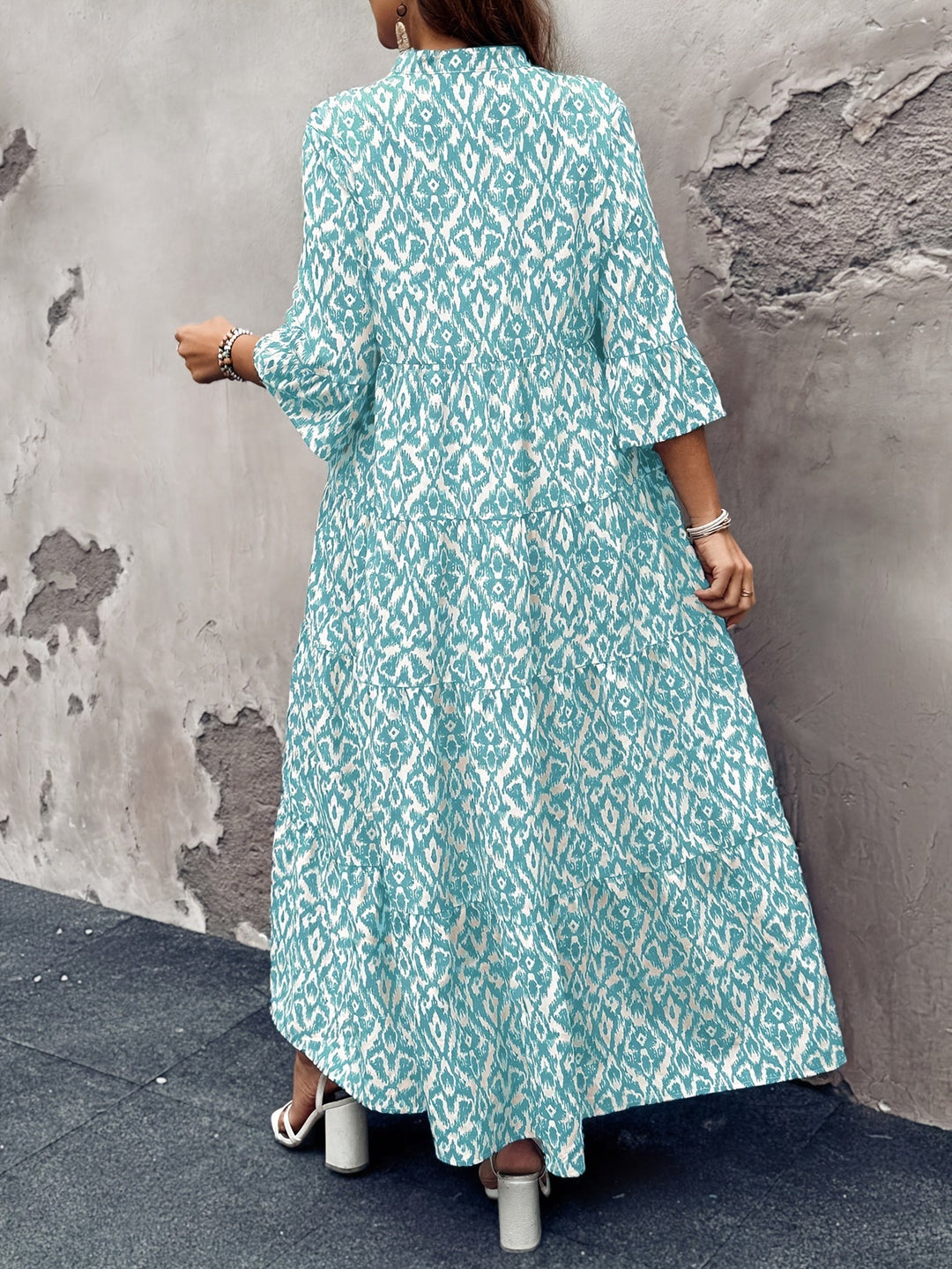 TERESA | Bell Sleeve Printed Dress