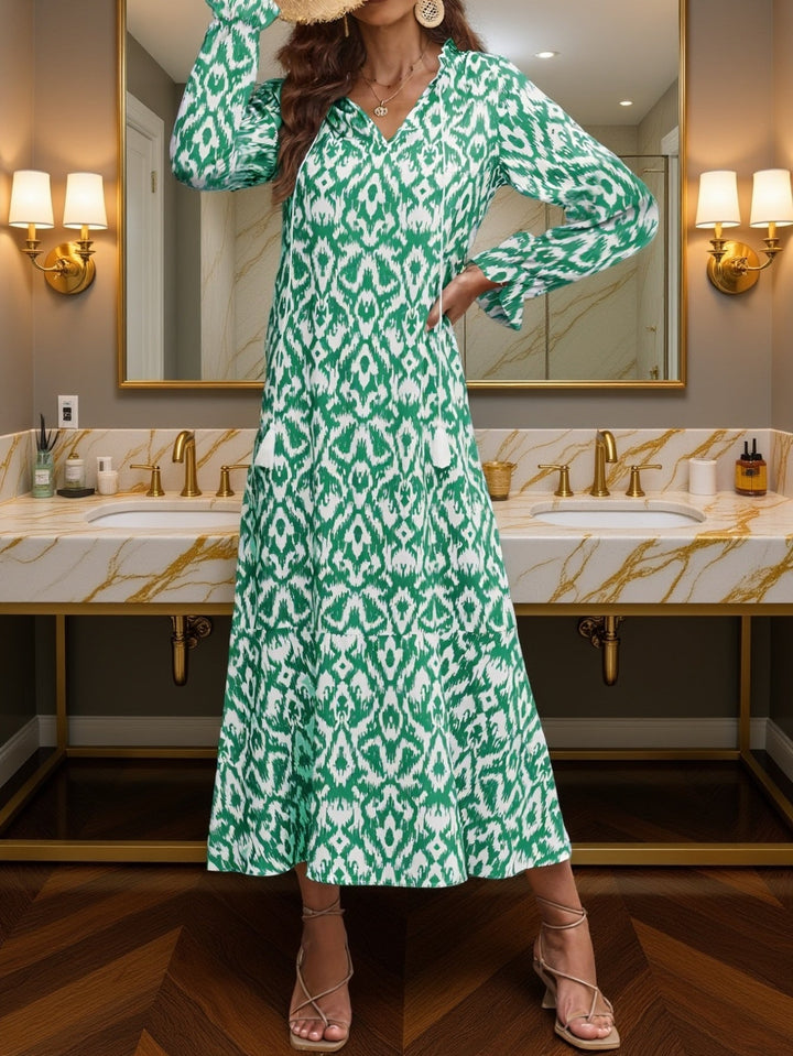 PAMELA | Tassel Trim Travel Dress