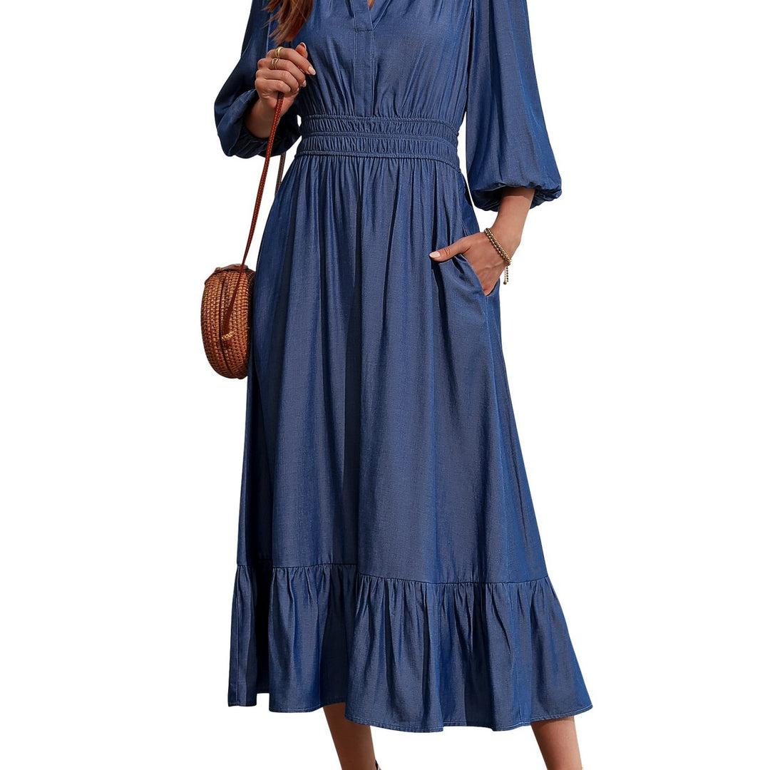 GAIL | Tiered Pocket Maxi Dress