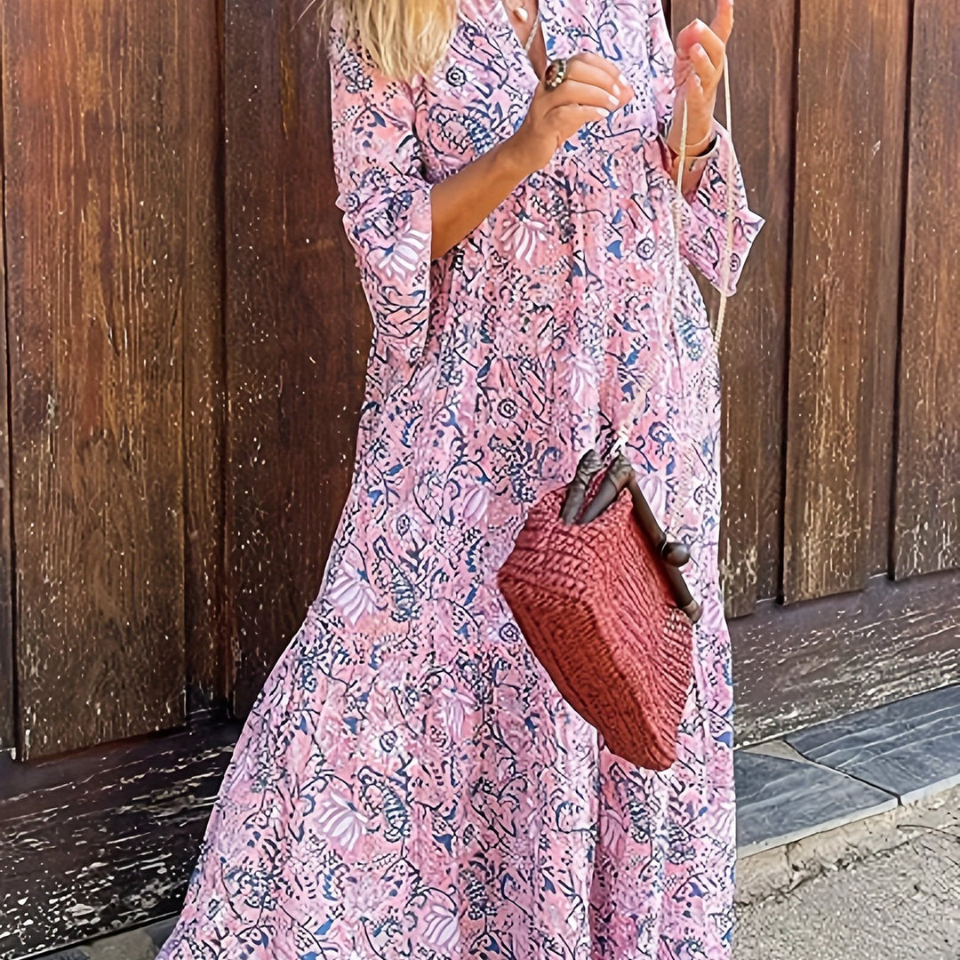 EILEEN | V-Neck Loose Long Dress