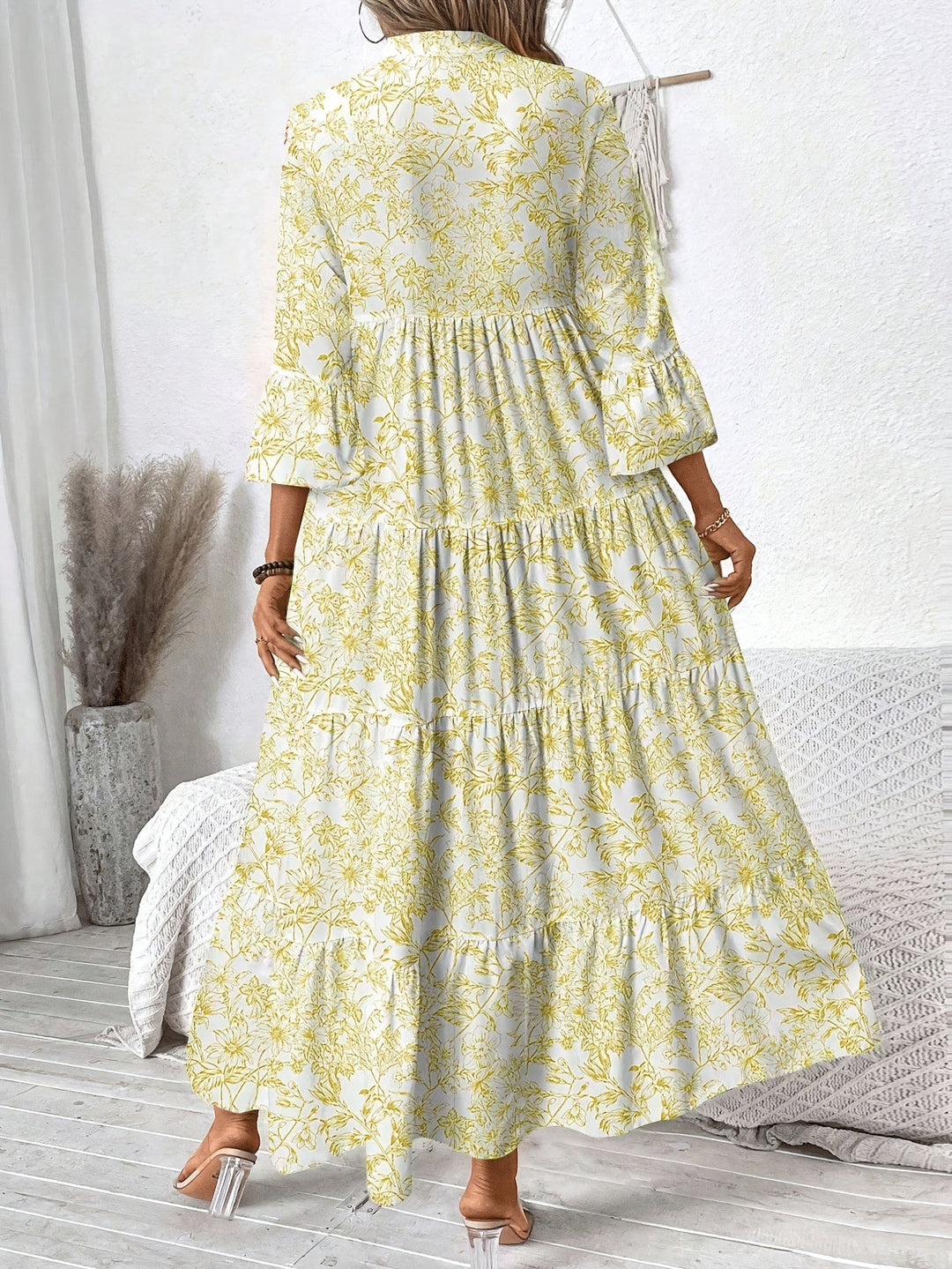 PEGGY | Tiered Floral Cap Sleeve Dress