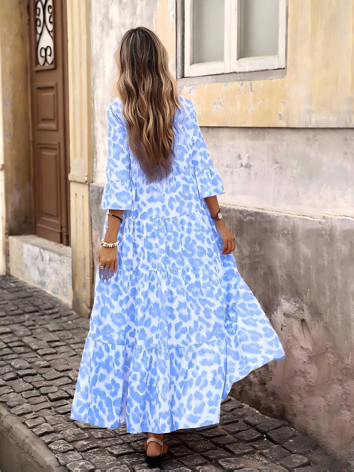 JENNIFER | Printed Long Sleeve Dress