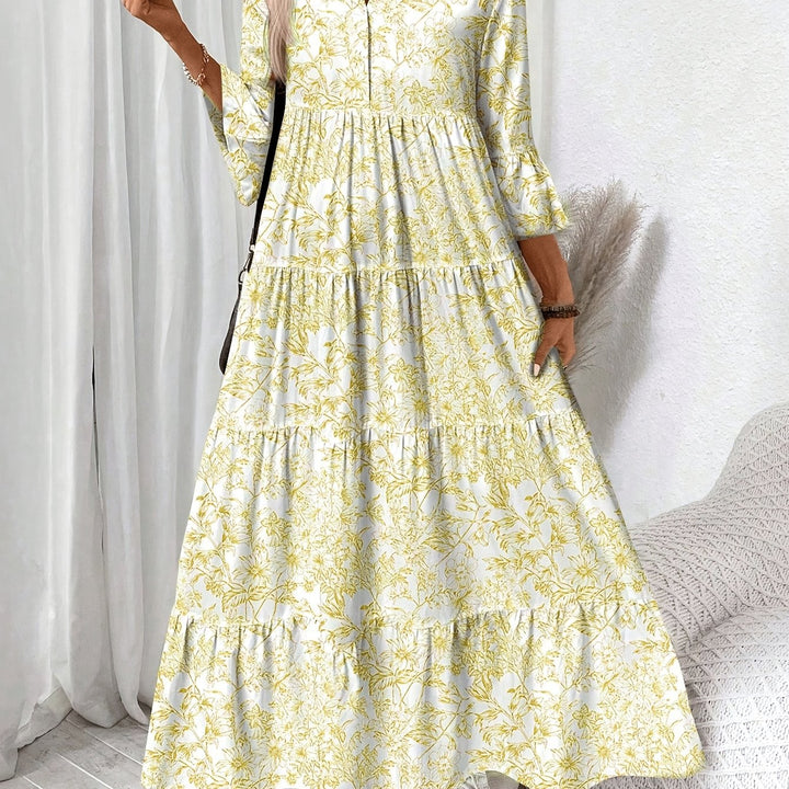 PEGGY | Tiered Floral Cap Sleeve Dress