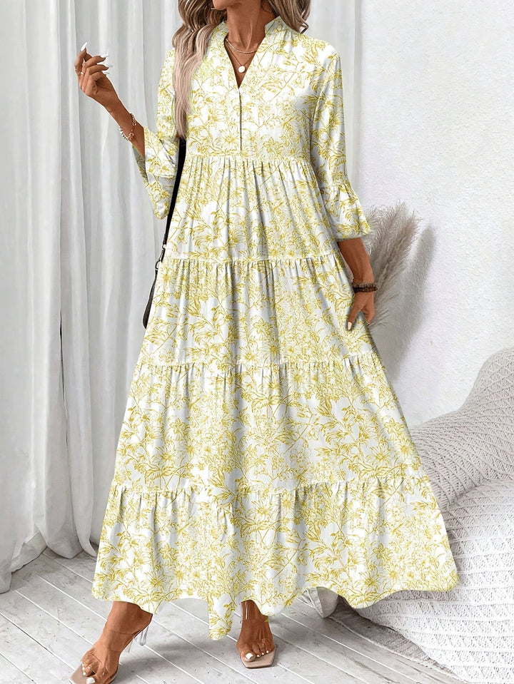 PEGGY | Tiered Floral Cap Sleeve Dress