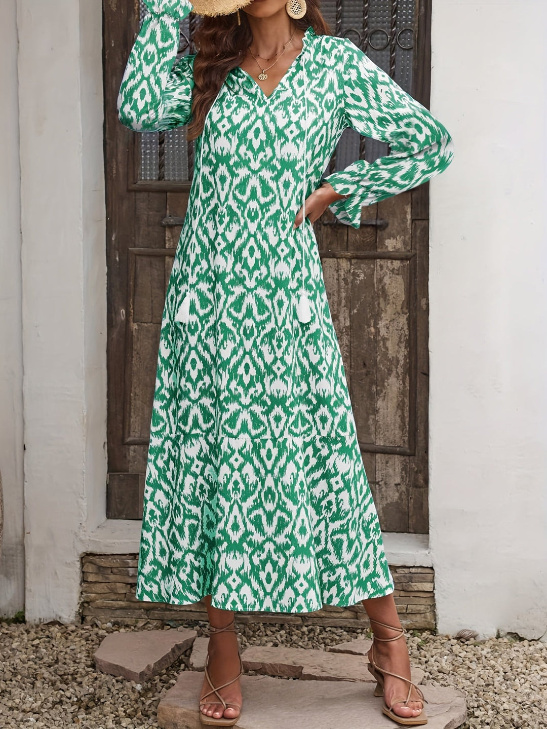PAMELA | Tassel Trim Travel Dress