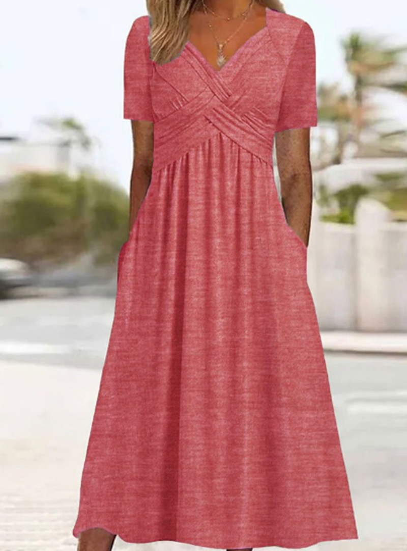 Sylvia | V-Neck Tummy-Covering Dress
